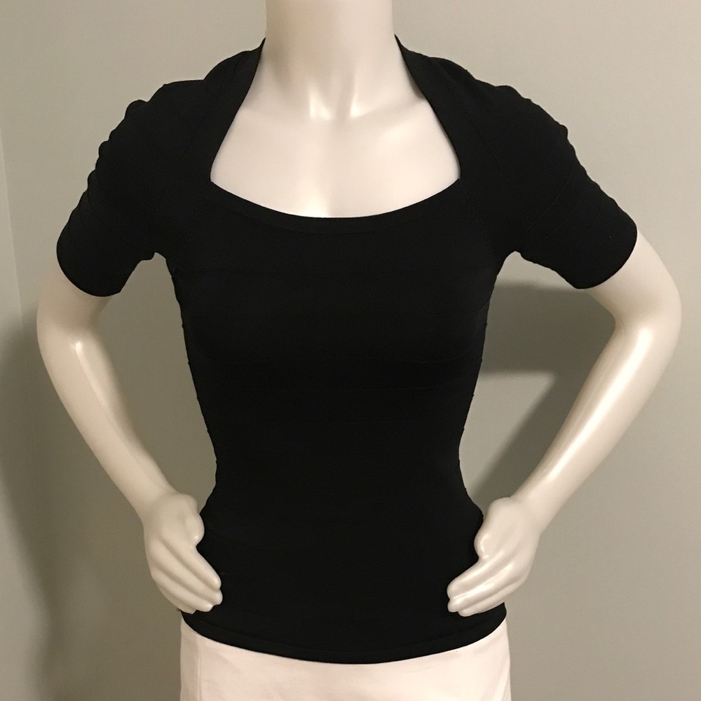 WHBM Body Perfecting Top Black XXS
